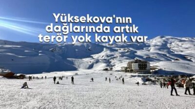 Türkiye'nin en erken kayak sezonunu açan Hakkari'deki Mergabütan Kayak Merkezi'ne