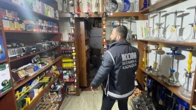 İstanbul’da piyasa değeri 450 bin lira olan kaçak sigara ve