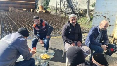 Beşiktaş Ortaköy'de, sahilde inşaat çalışması sırasında meydana gelen çökmeden dolayı