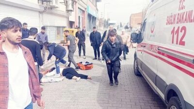 Mardin'in Kızıltepe İlçesi'nde balkondan düşmek üzere olan görme engelli çocuğunu