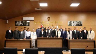 Marmaris Belediye Meclisi'nin yeni dönem ilk toplantısı yeni meclis salonunda