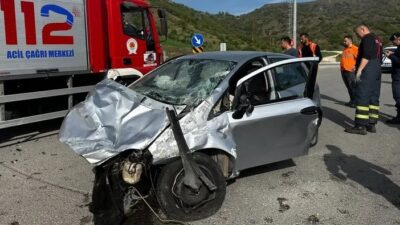 Amasya’nın Merzifon İlçesi istikametinden Samsun istikametine seyir halinde olan 70