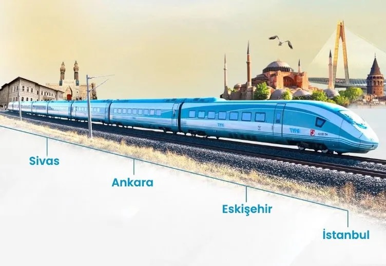 Ankara-Sivas YHT hattı 1 yaşında. Hatta 1 yılda 1 milyon