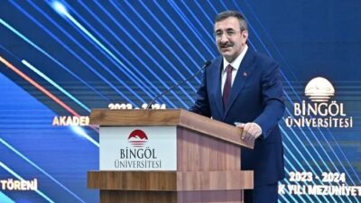 Cumhurbaşkanı Yardımcısı Cevdet Yılmaz, Bingöl Üniversitesi 2023-2024 Akademik Yılı Mezuniyet