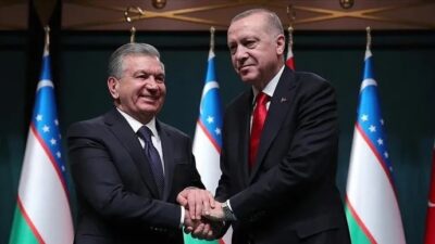 Başkan Recep Tayyip Erdoğan, Özbekistan Cumhurbaşkanı Şevket Mirziyoyev’i resmi törenle