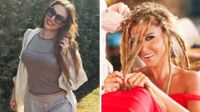 Gülben Ergen'in 2 gün sonra çıkaracağı Nanik isimli şarkısını dinleyen