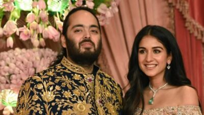 Hintli milyarder Anant Ambani'nin oğlu Anant Ambani, gelini Radhika Merchant