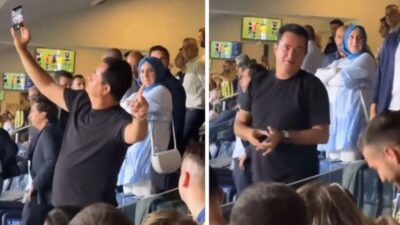 Fenerbahçe'nin Şampiyonlar Ligi ön eleme maçında Lille'ye elendiği maçta tribünde