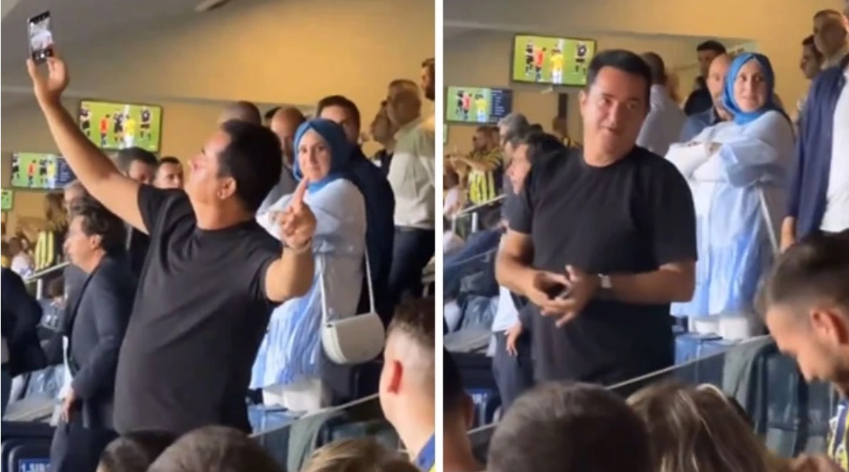 Fenerbahçe'nin Şampiyonlar Ligi ön eleme maçında Lille'ye elendiği maçta tribünde