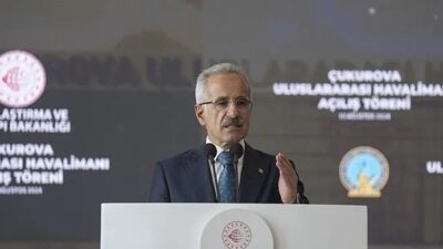 Ulaştırma ve Altyapı Bakanı Abdulkadir Uraloğlu, Çukurova Uluslararası Havalimanı'nın, üretim,