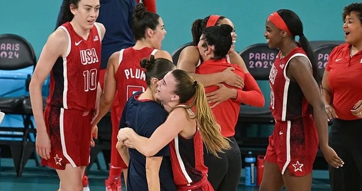 Kadınlar basketbol finalinde Amerika, Fransa'yı 67-66 mağlup etti ve Paris