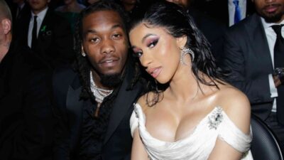 2017 yılında evlendiği meslektaşı Offset ile evlenen rapçi Cardi B.