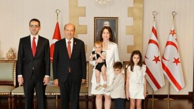 Türkiye'nin yeni Lefkoşa Büyükelçisi Yasin Ekrem Serim, eşi Çağla Seymenoğlu