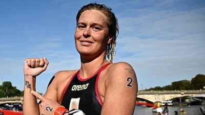 Paris 2024 Olimpiyat Oyunları'nda maraton yüzme kadınlar 10 kilometre yarışında