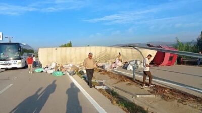 Kaza,Amasya'nın Ezinepazar mevkisinde meydana geldi. Süt yüklü tanker ile tekstil