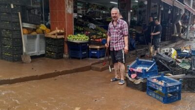 Trabzon’da dün akşam saatlerine doğru etkisini gösteren sağanak yağışla 