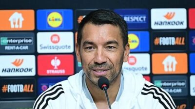 Beşiktaş Teknik Direktörü Giovanni van Bronckhorst, Eintracht Frankfurt maçı öncesi