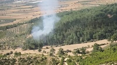 Muğla'nın Yatağan ilçesi Akgedik Yörükler Mevkiinde orman yangını kısa sürede