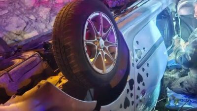 Bursa'nın aşırı hız ve dikkatsizlik direksiyon hakimiyetini kaybeden sürücü, taklalar