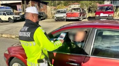 Emniyet ve jandarma trafik ekipleri tarafından son 1 haftada yapılan