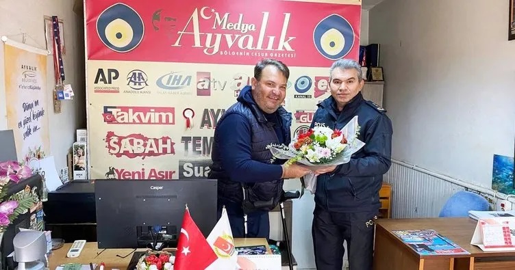 Balıkesir'in Ayvalık ilçesinde, İlçe Emniyet Müdürü İlhan Çakır ve bünyesindeki
