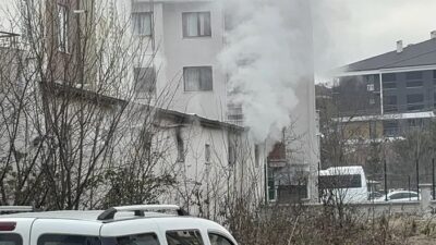 Bolu'da bir iş yerinde baskı makinesi yangına sebep oldu. Kısa
