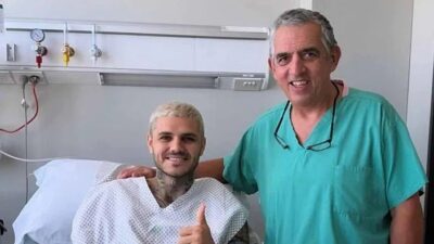 Galatasaray'ın Arjantinli golcüsü Mauro Icardi, çapraz bağ sakatlığı nedeniyle ülkesinde