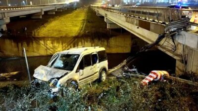 İstanbul Sultangazi  Kuzey Marmara Otoyolu Cebeci tüneli çıkışında sürücüsünün