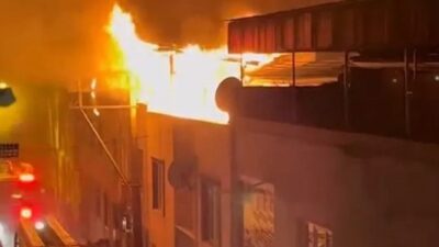 Bursa'da Mesudiye Mahallesi Billur Sokak'ta bulunan bir apartmanın çatı katında