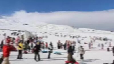 Erciyes Kayak Merkezi'nde 3 bin 917 rakımlı Erciyes Dağı'nın Ottoman