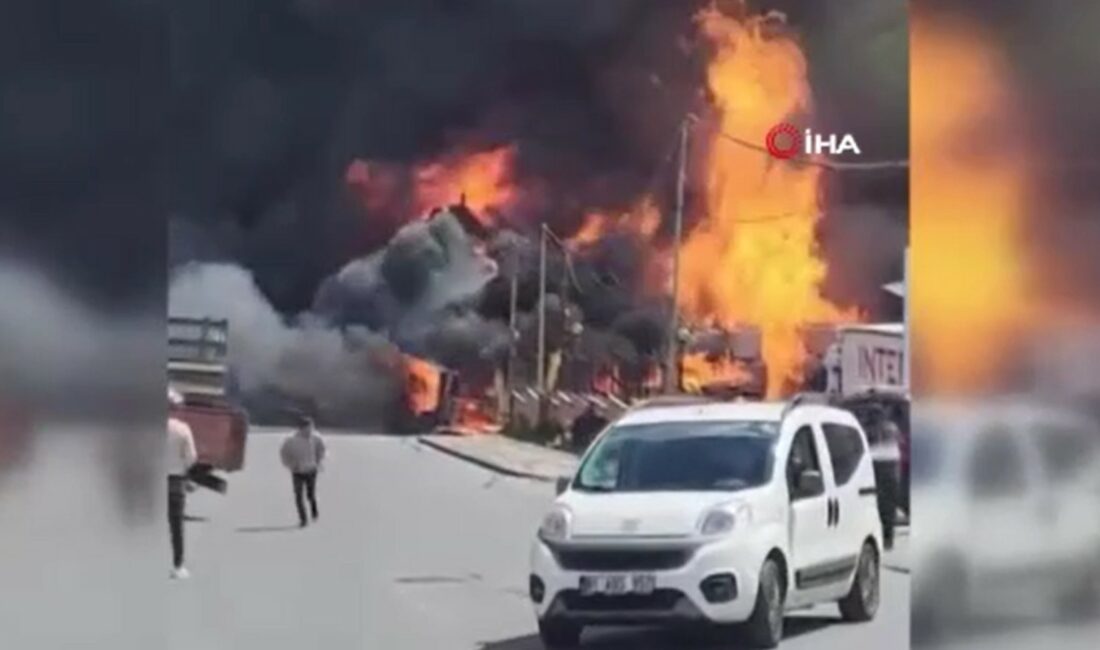 Ziya Gökalp Mahallesi Milas Caddesi’nde kimyevi maddelerin de bulunduğu depoda