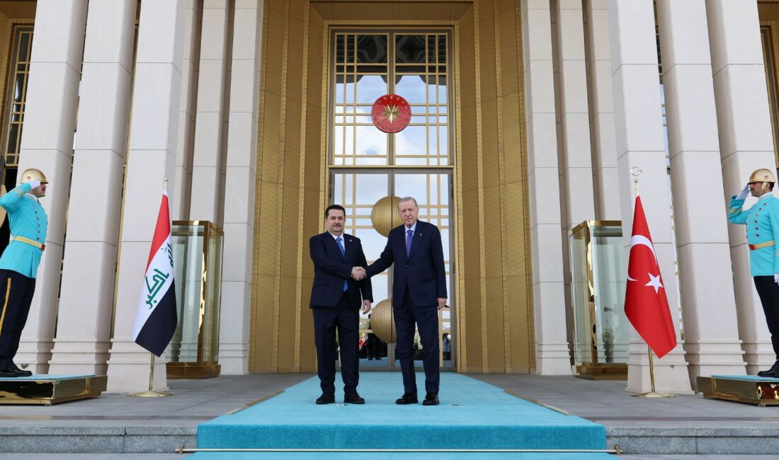 Cumhurbaşkanı Recep Tayyip Erdoğan, Irak Başbakanı Muhammed Şiya es-Sudani ile