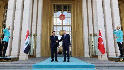 Cumhurbaşkanı Recep Tayyip Erdoğan, Irak Başbakanı Muhammed Şiya es-Sudani ile