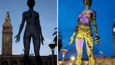 ABD'nin Kaliforniya eyaletindeki San Francisco şehrinde, halkın görüşü alınmadan dikilen