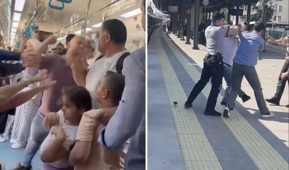 Maltepe Marmaray'daki yer tartışmasında 46 yaşındaki yolcuyu iki çocuğunun gözü