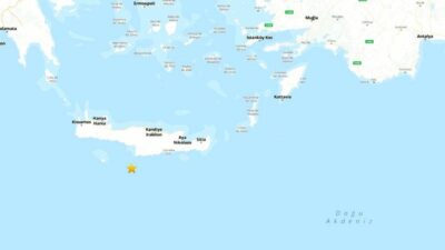 Akdeniz'de 4,1 büyüklüğünde deprem meydana geldi. 

