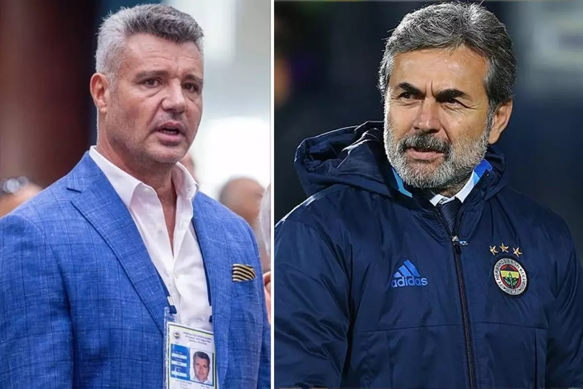 Teknik direktör Aykut Kocaman, Fenerbahçe Kulübü Başkan Adayı Saadettin Saran'ın