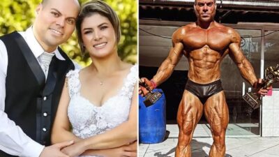 Brezilya'nın Chapeco kentinde şampiyon vücut geliştirmeci Carvalho Aita, kıskançlık krizi