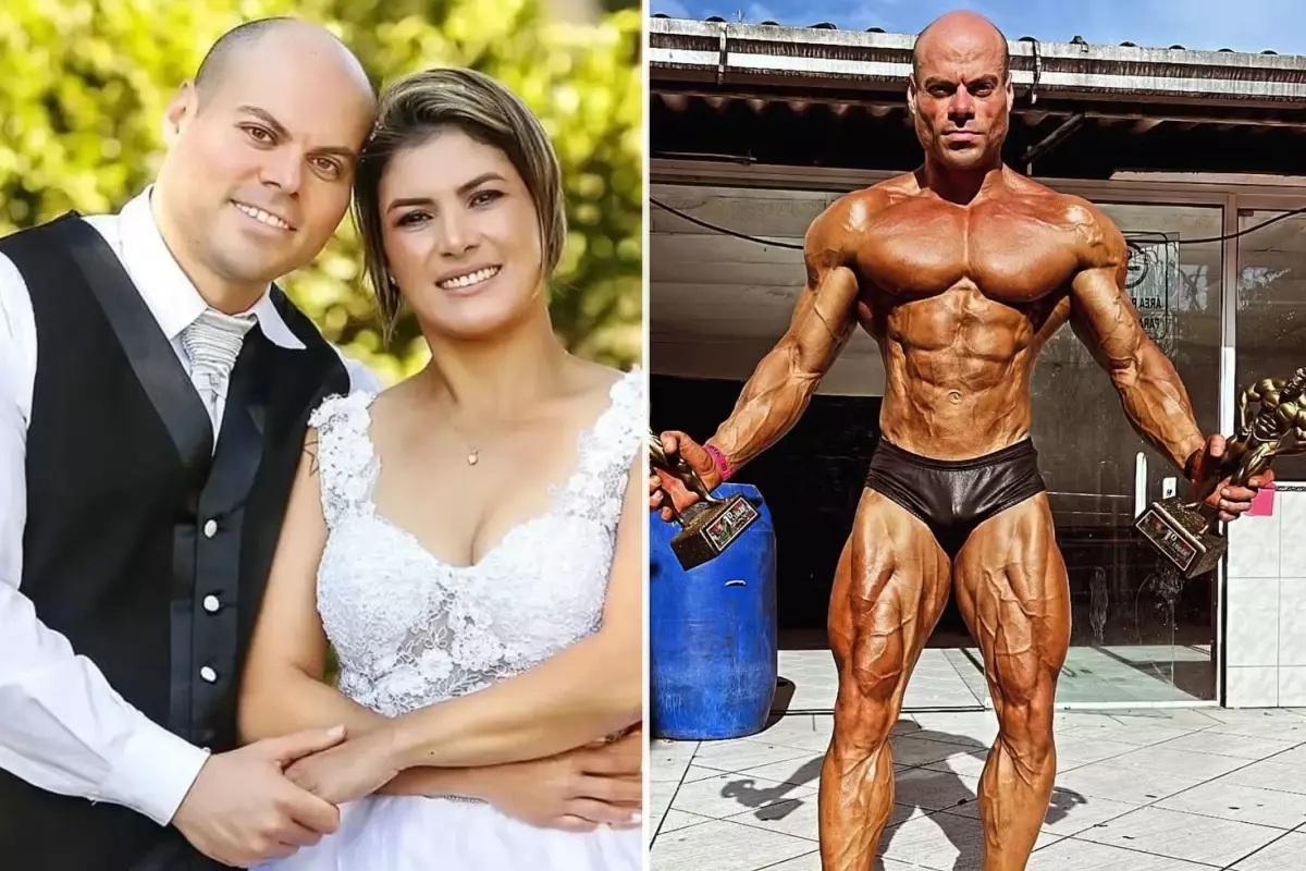 Brezilya'nın Chapeco kentinde şampiyon vücut geliştirmeci Carvalho Aita, kıskançlık krizi