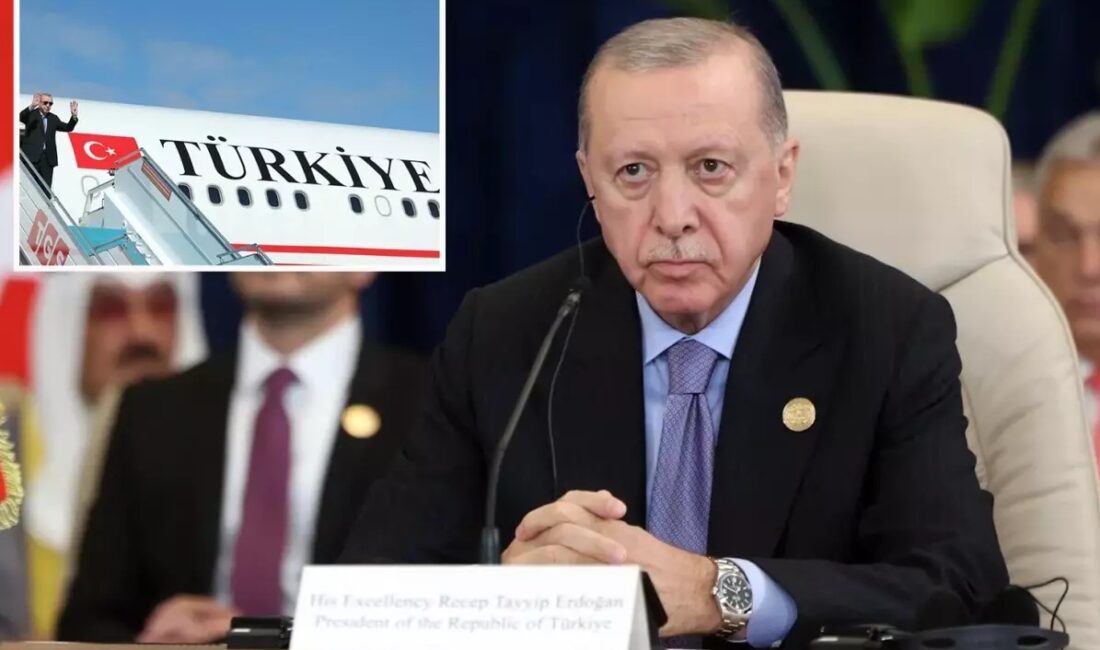 Gazze zirvesine Netanyahu'nun da katılacağının açıklanması nedeniyle Cumhurbaşkanı Erdoğan'ın uçağının