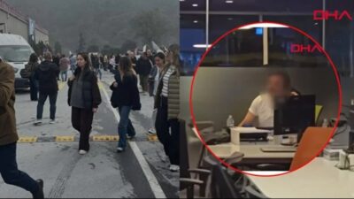 Sarıyer'de TV8-Beinsport binasına silahla giren Kemal S. olay yerine polis