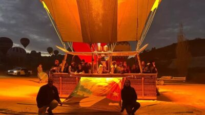 Kapadokya'da, Gazi Mustafa Kemal Atatürk'ün vefatının 87. yıl dönümünde, sıcak