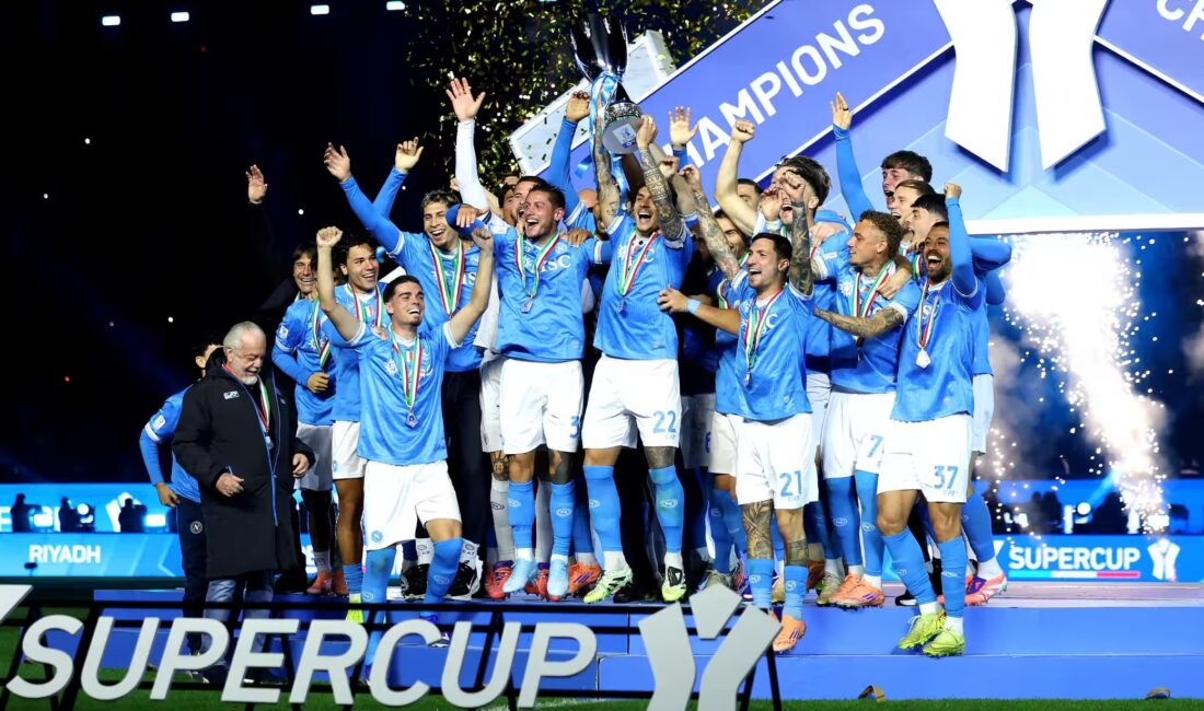 Napoli, İtalya Süper Kupası’nın finalinde Bologna’yı 2-0’la geçti ve şampiyon