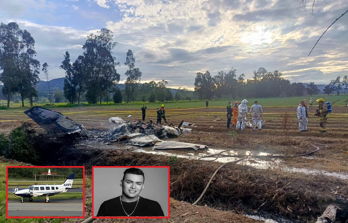 Kolombiya'da küçük bir uçağın düşmesi sonucu aralarında ünlü şarkıcı Yeison