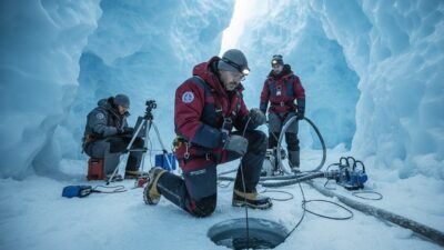 Buzun yüzlerce metre altında, katedrali andıran devasa mağaralarda daha önce
