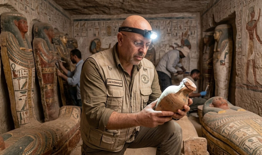 Antik Mısır’ın en gizemli noktalarından biri olan Theban Nekropolü’nde gerçekleştirilen