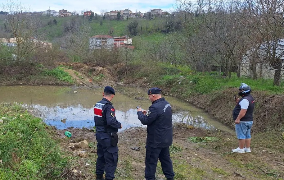 Zonguldak'ın Alaplı ilçesinde su birikintisine düşerek balçığa saplanan çocuk, yaşamını