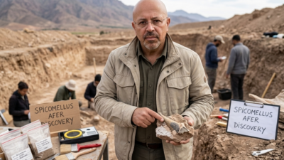 Paleontoloji dünyası, bugün Fas’ın sarp Atlas Dağları’ndan gelen çarpıcı bir