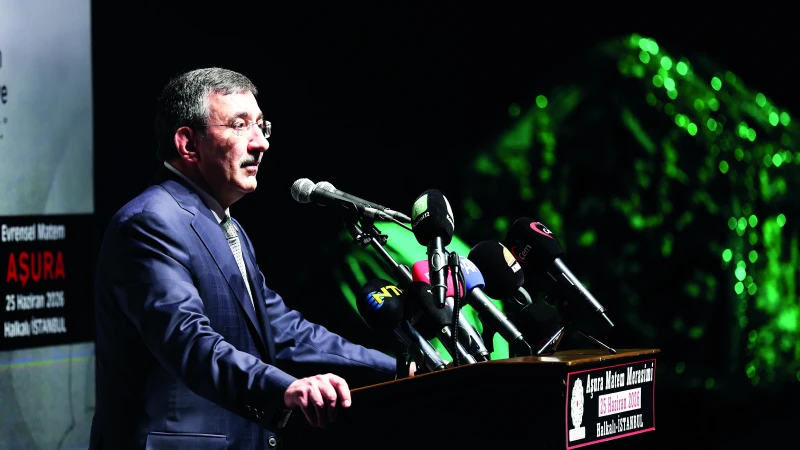 Cumhurbaşkanı Yardımcısı, Gazze'deki durumu Kerbela ile ilişkilendirerek adalet vurgusu yaptı.