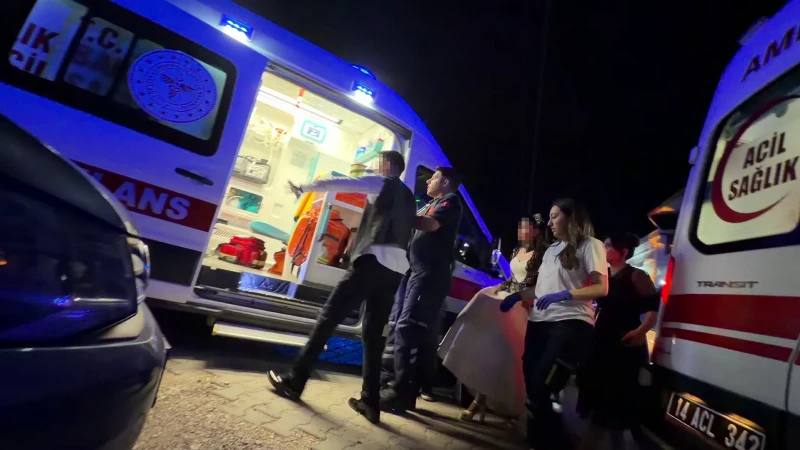Bolu'da bir düğün sırasında gelin ve damat tarafları arasında çıkan